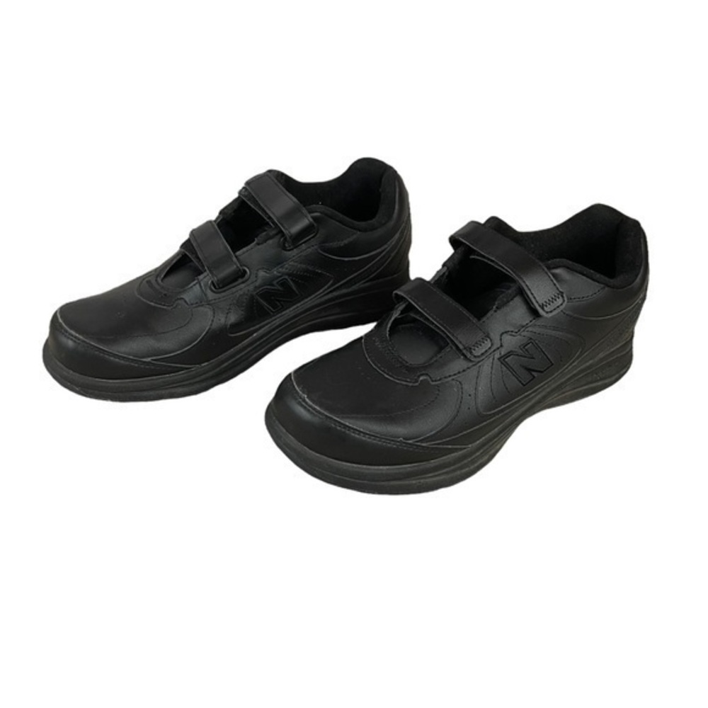 New Balance 577 MW577VK Black Leather Hook Loop DSL-2 Walking Shoes Men's 11 D